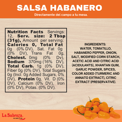 Premium Habanero Sauce