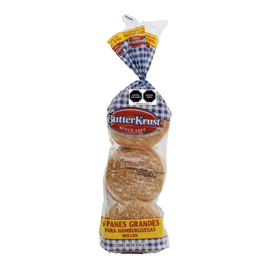 Pan Para Hamburguesa 6 Pzas