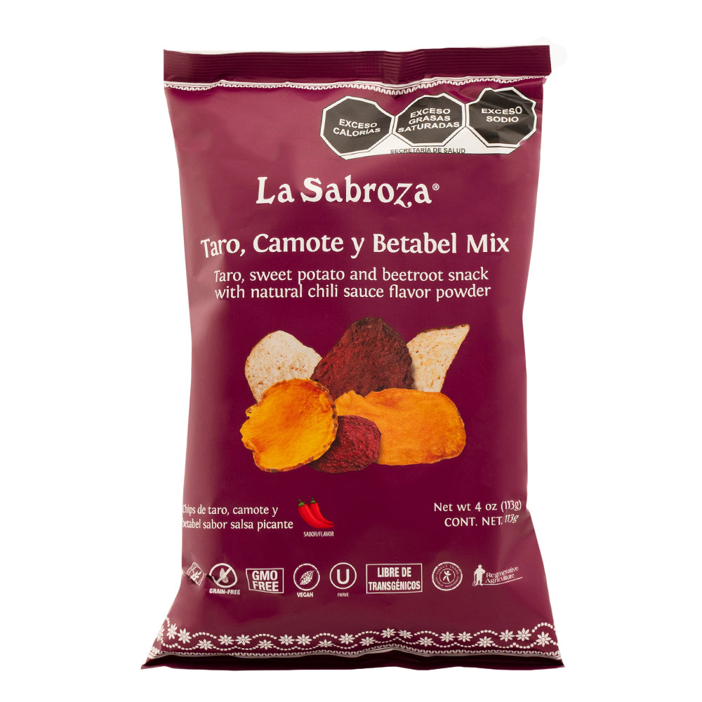 Veggie Chips Taro, Camote y Betabel Mix Salsa Picante