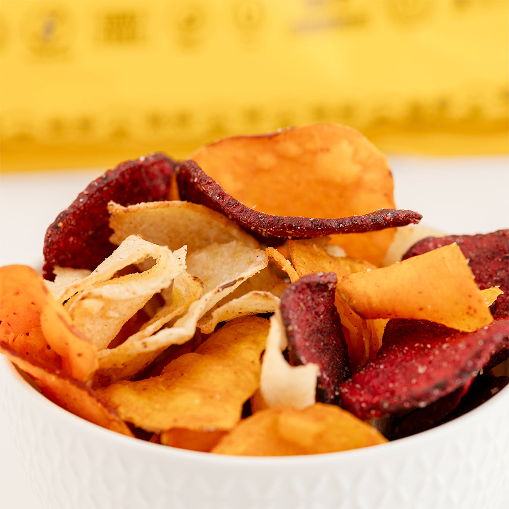 Veggie Chips Taro, Camote y Betabel Mix Sal de Mar