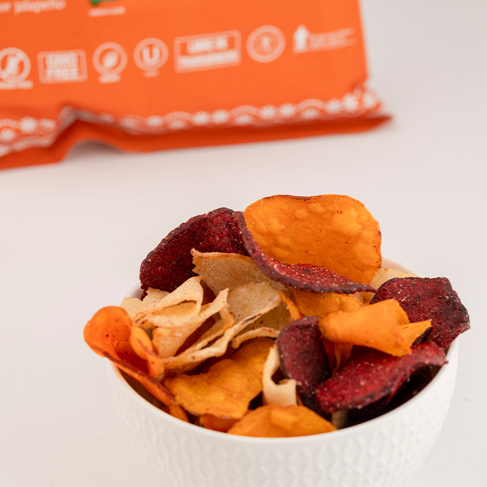 Veggie Chips Taro, Camote y Betabel Mix Jalapeño
